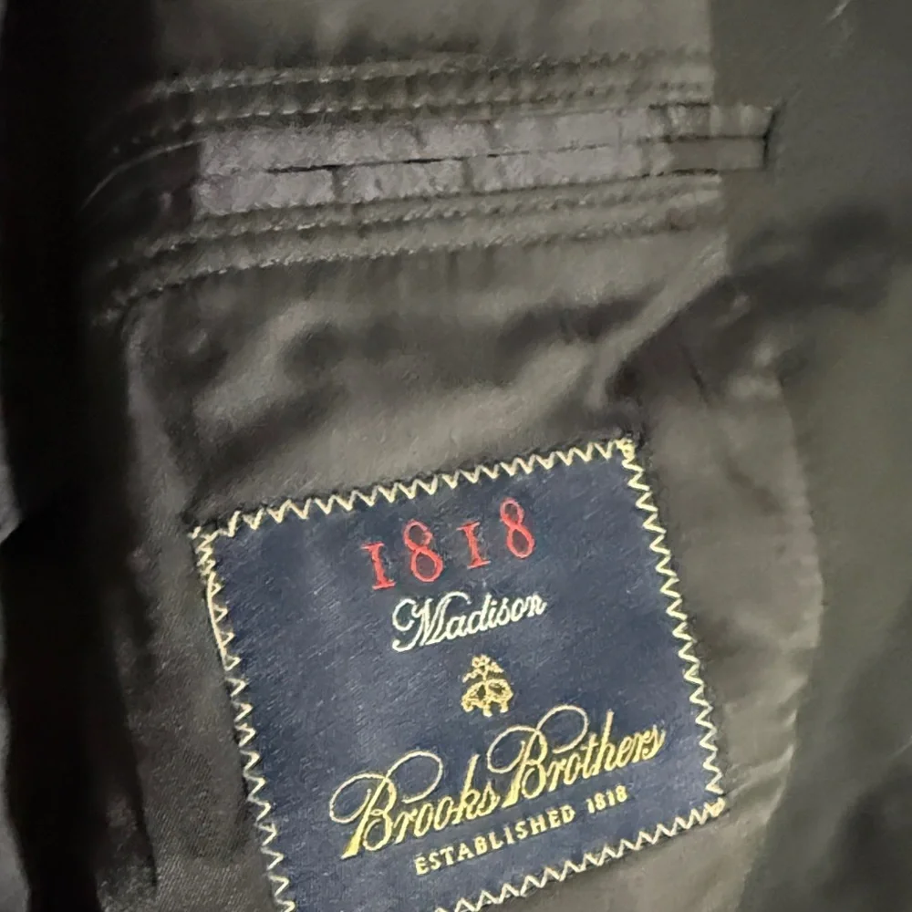 Loro Piana fabric x brooks brothers Black Blazer with Gold Buttons